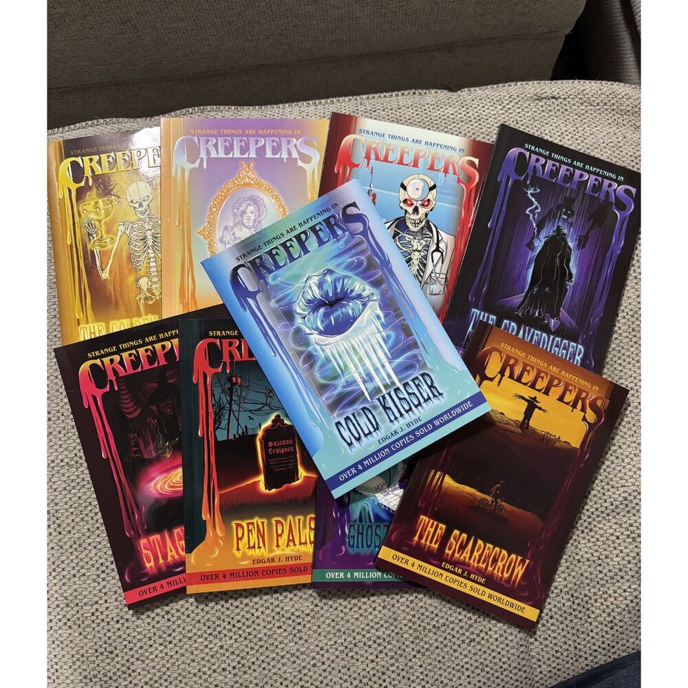 Creepers Edgar J Hyde 9 Book Lot Horror Scary Stories Kids Paperback Series